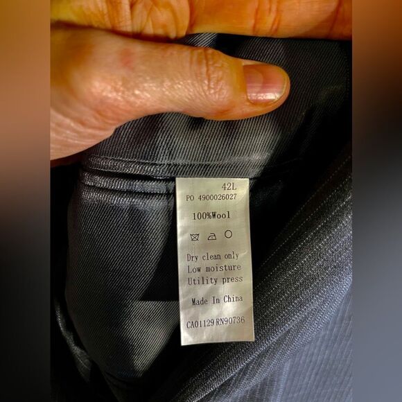 Calvin Klein- gray mens wool blazer - Picture 4 of 6